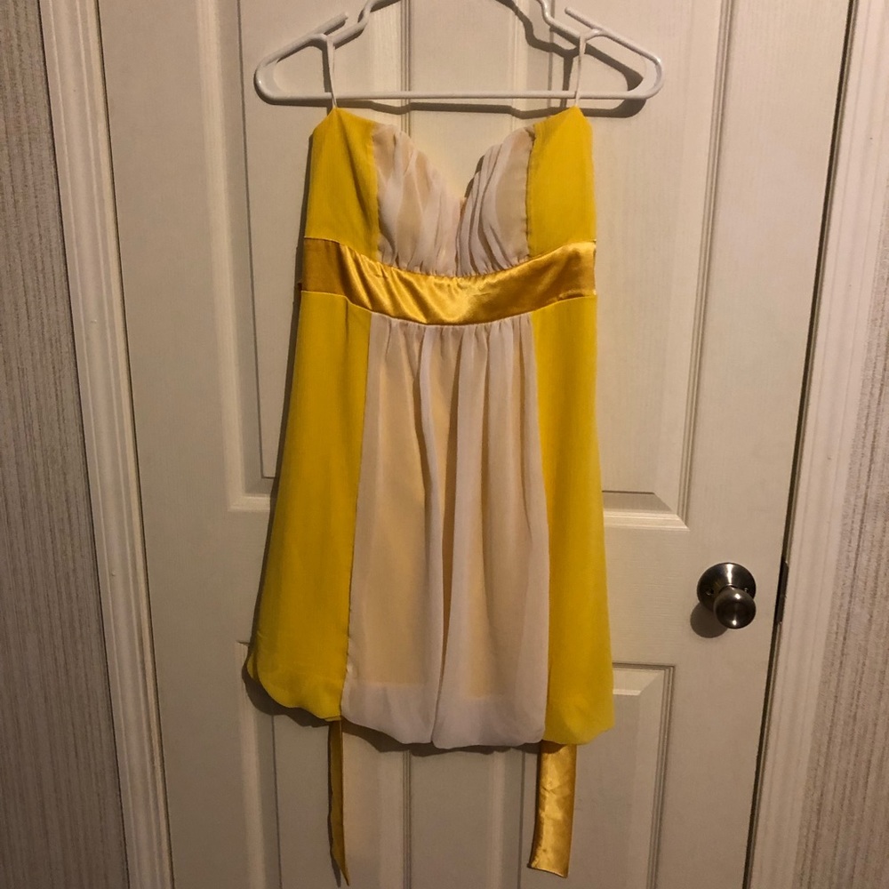 Mystic white yellow dress